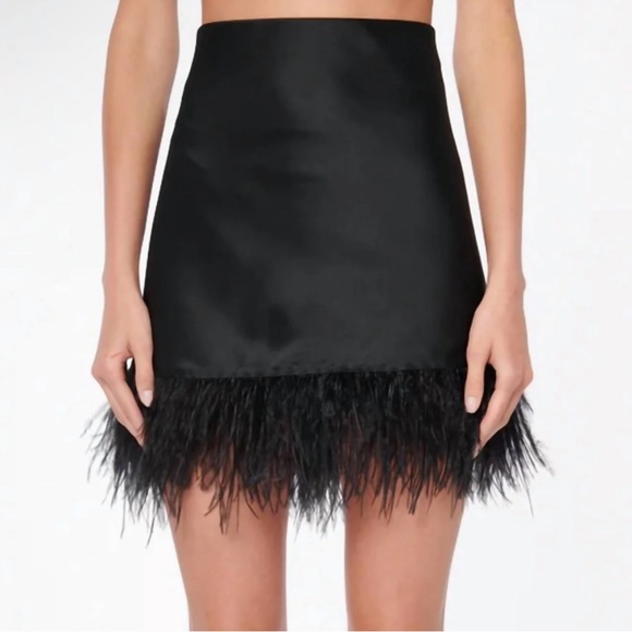 Cami NYC Aviva Feather Skirt - Picture 1 of 6